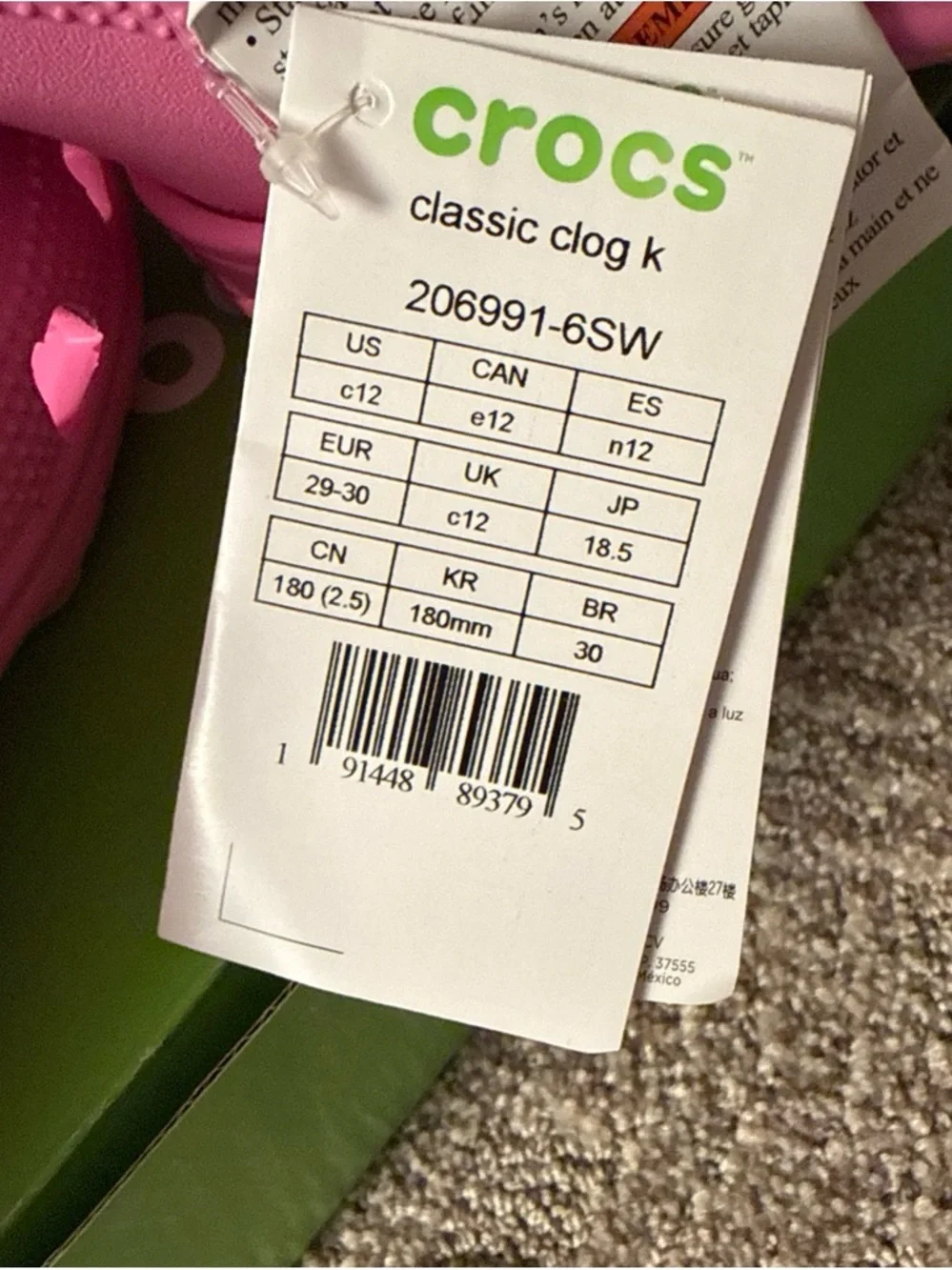 CROCS bright pink
